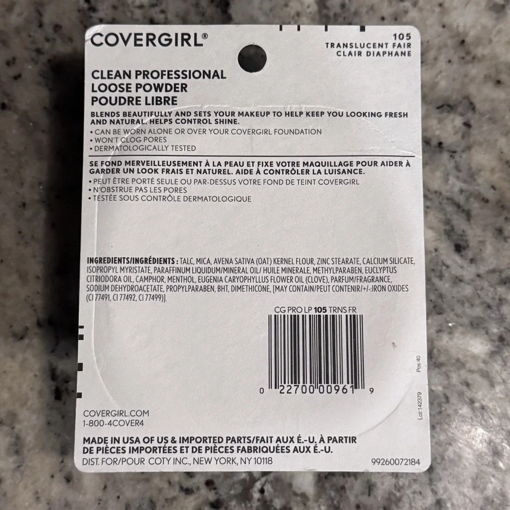 CoverGirl Clean Professional Normal Skin 105 TRANSLUCENT FAIR-Discontinued